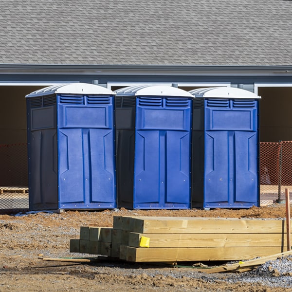 how often are the porta potties cleaned and serviced during a rental period in Laurel Florida